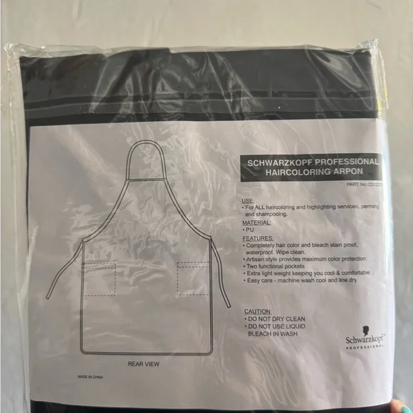 Schwarzkopf Professional Black Apron - Picture 2 of 2